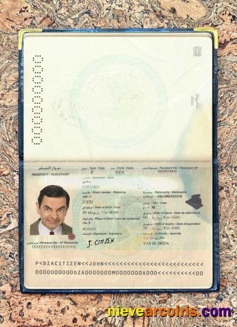Algeria passport photolook